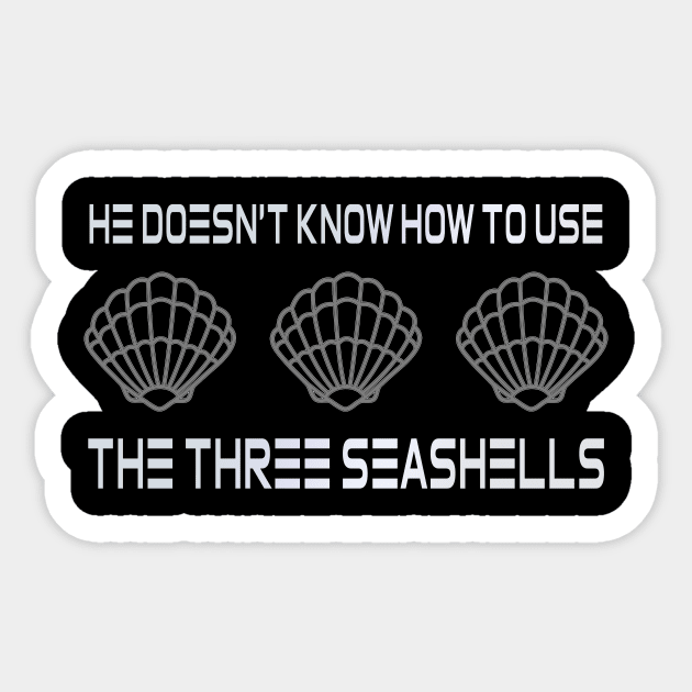 Three Seashells Sticker by Bevatron